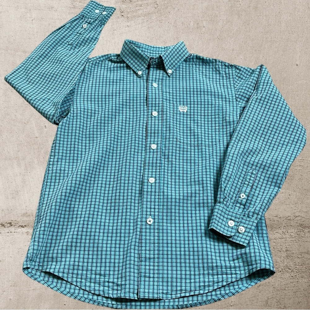 Cinch | Boys Plaid Button Down Shirt
